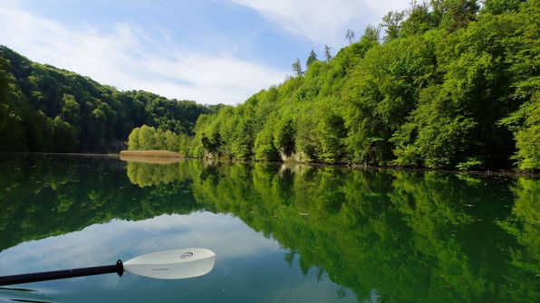 Mit dem Kayak auf dem Schiffenensee