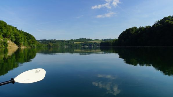 Mit dem Kayak auf dem Schiffenensee