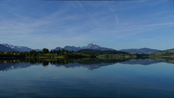 Mit dem Kayak auf dem Greyerzersee