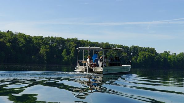 Das Schiff "d'Grandfey", ein solarbetriebenes Boot