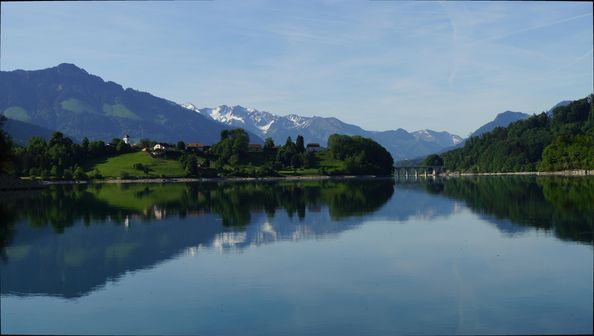 Mit dem Kayak auf dem Greyerzersee