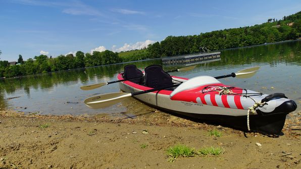 Mit dem Kayak auf dem Schiffenensee