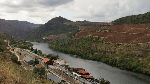 Mit dem Auto von Porto dem Douro entlag