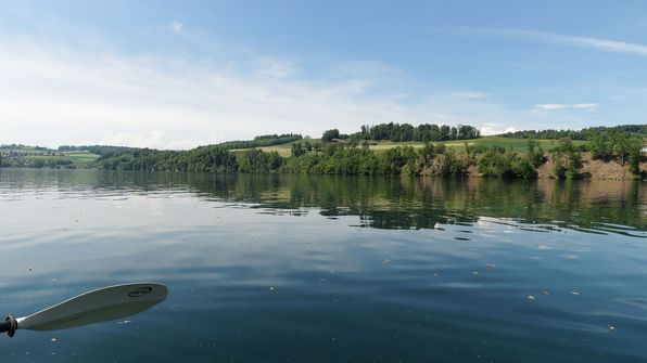 Mit dem Kayak auf dem Schiffenensee