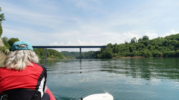 Mit dem Kayak auf dem Schiffenensee