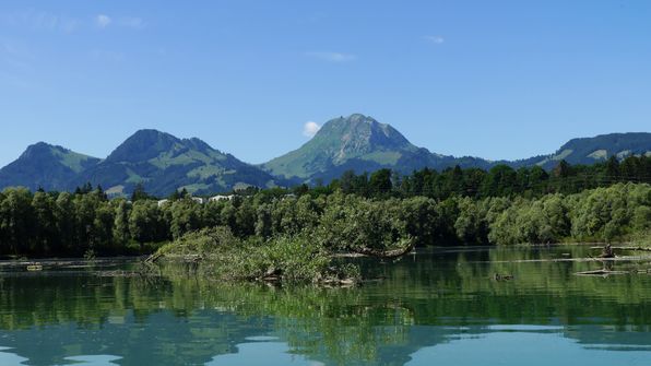 Mit dem Kayak auf dem Greyerzersee