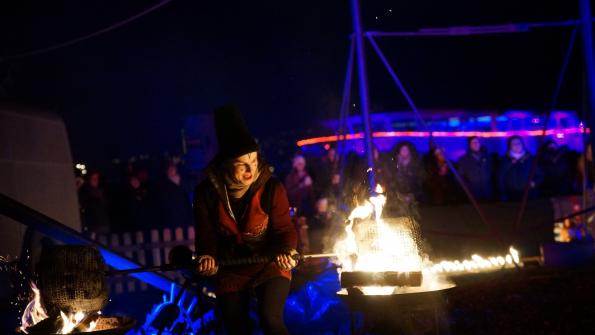 Sie spielen ihres Pyro-Spektakel "Ostara" am Murtensee von 16. bis am 27. Januar 2019. Feuerorgel, Zirkus und Musik...!