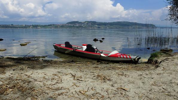 Row on Air Kayak  beim Grengspitz Murtensee