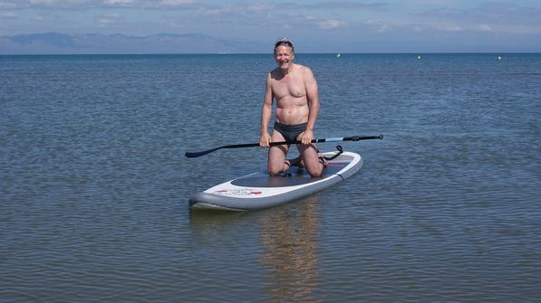 Paddeln am Strand Riumar