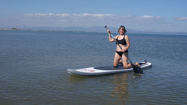 Paddeln am Strand Riumar