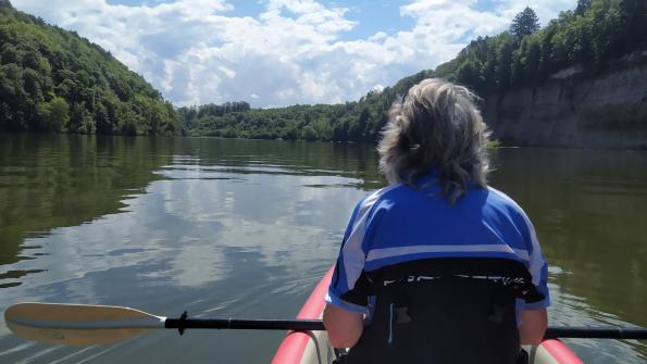 Mit dem Kayak auf dem Schiffenensee