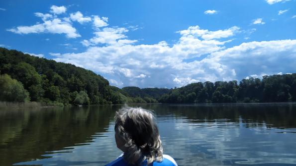 Mit dem Kayak auf dem Schiffenensee