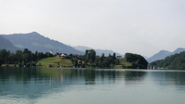 Mit dem Kayak auf dem Greyerzersee